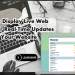 Display Live Web Menus