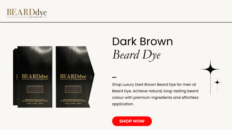 Luxury Dark Brown Beard Dye – Premium Natural Beard Colour for Men