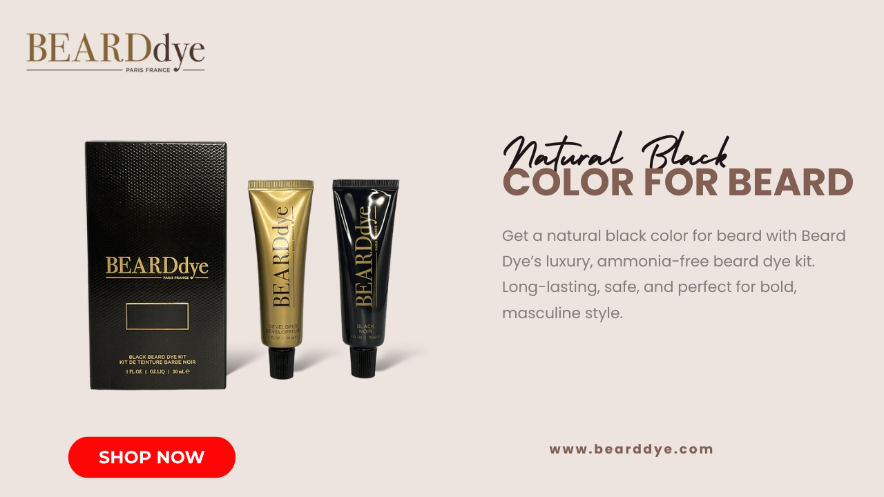 Natural Black Color for Beard
